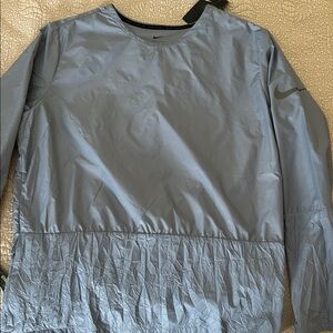 Nike Men’s Packable Light Gray Running Jacket with Pocket